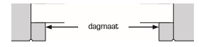 dagmaat houten kozijn